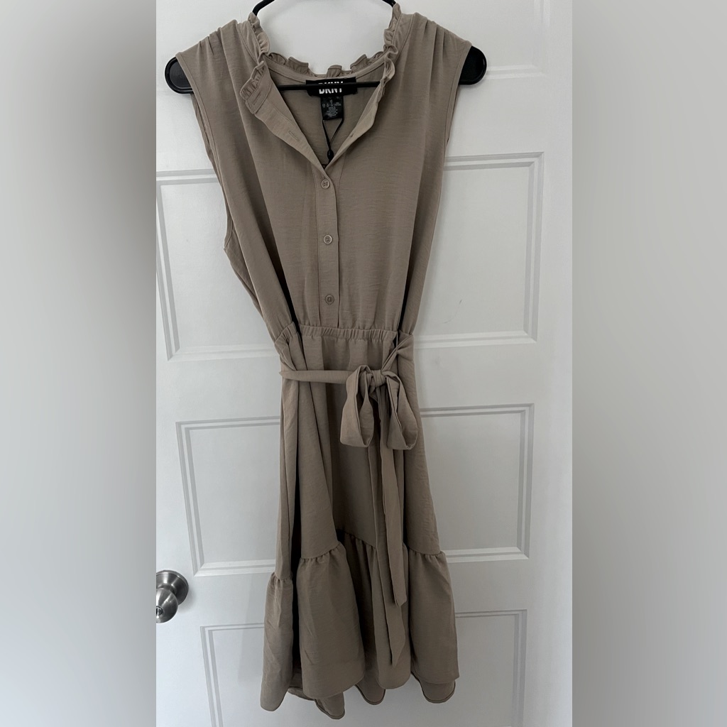Nwt Dkny Dress - Tan - Size 12